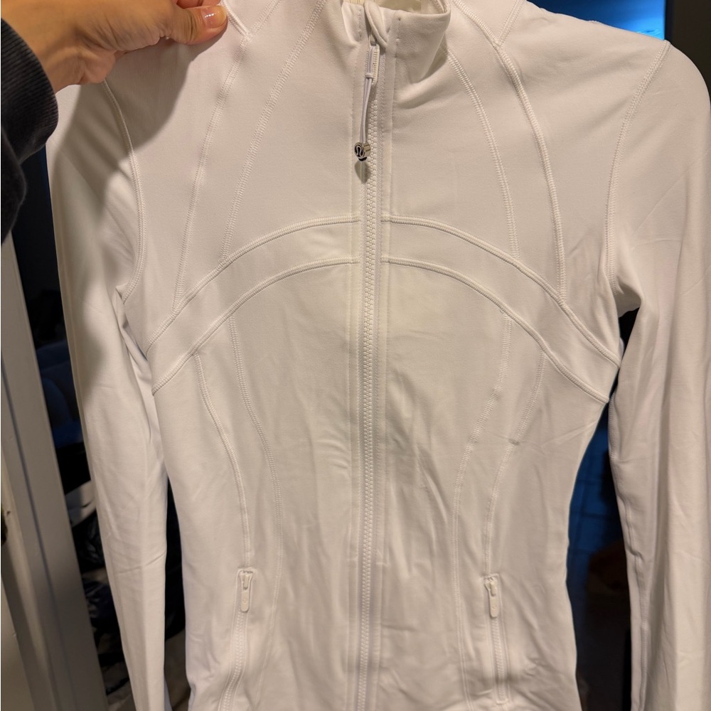 Lululemon Athletica White Zip-Up Jacket